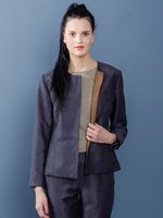 Glanzende linnen pantalon
