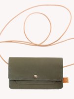 iphone 4 en 5 wallet |olijf groen