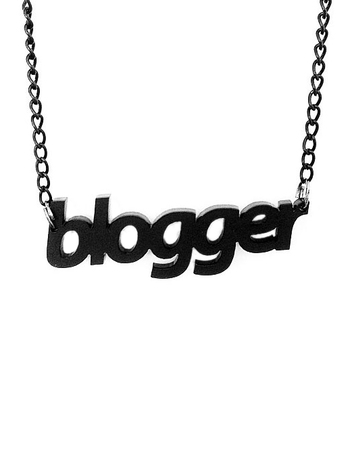 Blogger ketting (zwart)