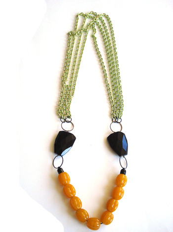 Beads & chain ketting-4