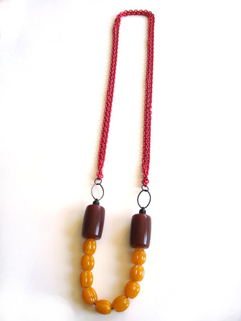 Beads & chain ketting-2