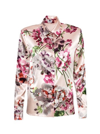 Bloemen blouse Freesia roze