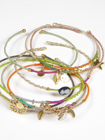 Set van 8 Bangle armbanden Sophisticated Colors