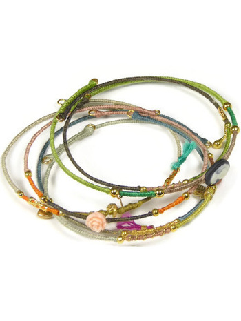 Set van 6 Bangle armbanden Sophisticated Colors