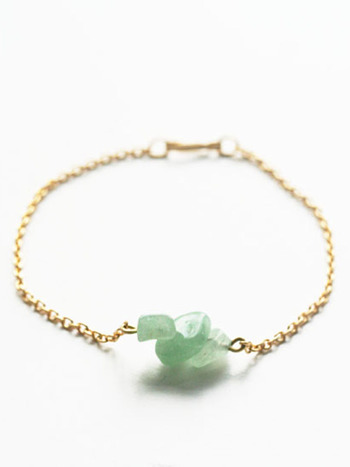 Petite Stone Bracelet- Green