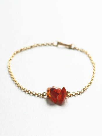 Petite Stone Bracelet- Orange